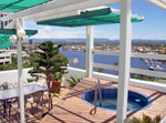 Enjoy the view from the spa - Pacific Point Penthouse Surfers Paradise Holiday Apartments